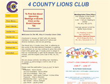 Tablet Screenshot of 4countylions.org